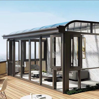 Cadre en aluminium métallique Jardin d'hiver Casa Sunroom Glass Shed House Outdoor Greenhouse