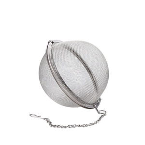 304 Stainless Steel Seasoning Ball Filter Mesh With Chain For Soup Tea Hot <b>Pot</b> Braising Multifunction 10g Capacity - Product Image 2