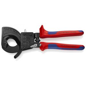 KNIPEX - 95 31 250 Cable Cutter (<b>ratchet</b> action) black lacquered, <b>handles</b> with multi-component grips - EAN 4003773043935 CUTTING - Product Image 1