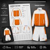 Ensemble survêtement homme grande taille imperméable personnalisé OEM, veste et short en nylon color block surdimensionné