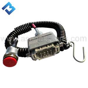 Cavo del motore principale 2032288 cavo del Controller laterale originale a spirale imbracatura 1.1M Host linea di alimentazione per parti di pavimentatori per asfalto - Product Image 1