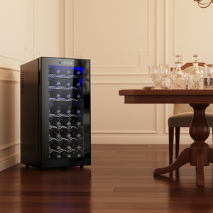 Réfrigérateur à <span class=keywords><strong>vin</strong></span> <span class=keywords><strong>professionnel</strong></span>, mini-bar, réfrigérateur 78L, 32 bouteilles de <span class=keywords><strong>vin</strong></span> rouge et blanc, refroidisseur à <span class=keywords><strong>vin</strong></span> thermoélectrique - Product Image 5