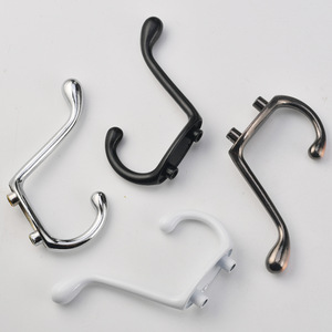 Perchero de pared con un solo gancho para puerta, armario, dormitorio, acabado en blanco, negro, cromo, bronce antiguo - Product Image 1