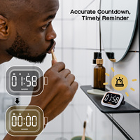 INKBIRD Timer Dapur Digital Magnetik IDT-02 Mini Lucu Warna Hitam Emas Layar Besar Suara Keras Kontrol Tombol