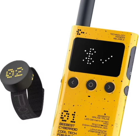 Beebest Lito Smart Walkie Talkie ULTRA-THIN 5W 0-5km Range IP54 Support BT FRS/PMR/UHF Long Standby Handheld Two Way Radio