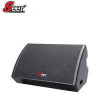 Enceintes de monitoring professionnelles 1 canal audio large bande 400W RMS, double ports Speakon NL4, écran LCD 15 pouces en contreplaqué de bouleau pour usage commercial