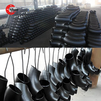 Coude à long rayon de 90 ° en acier au carbone ASTM A234-1.5D sans couture, Sch20-Sch80, noir non revêtu (A105/A105N) pour oléoduc et gazoduc