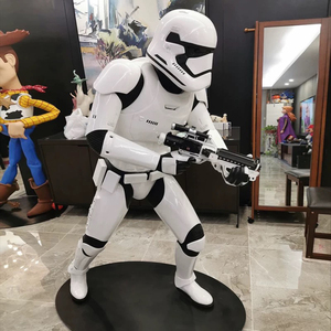 Statua in Resina Personalizzata a Grandezza Naturale <span class=keywords><strong>di</strong></span> Stormtrooper Robot, Scultura <span class=keywords><strong>di</strong></span> Personaggio <span class=keywords><strong>di</strong></span> Star Wars da <span class=keywords><strong>Film</strong></span> - Product Image 4