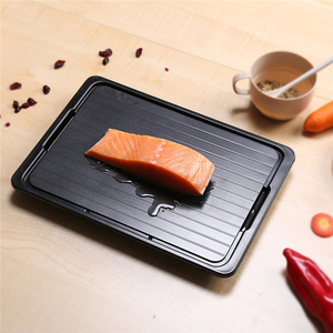 Plateau de décongélation amélioré en métal sans électricité avec bac d'égouttement pour <span class=keywords><strong>viande</strong></span> congelée, <span class=keywords><strong>planche</strong></span> de cuisine - Product Image 1