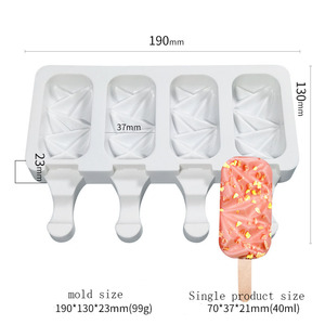 D5002 8 Cetakan Aromaterapi 3D Dekorasi Resin, Es Krim Berlian Kombinasi Es Krim Es Loli Jelly - Product Image 5