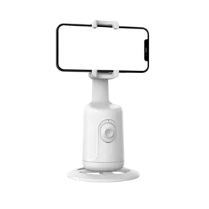 Soporte móvil de seguimiento facial inteligente P01 AI, recargable, sigue automáticamente el soporte de cámara giratorio de 360 grados