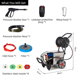 1.8KW Machine de lavage de voiture électrique automatique industrielle équipement de pulvérisation agricole en plastique haute pression haute puissance 1800W - Product Image 5