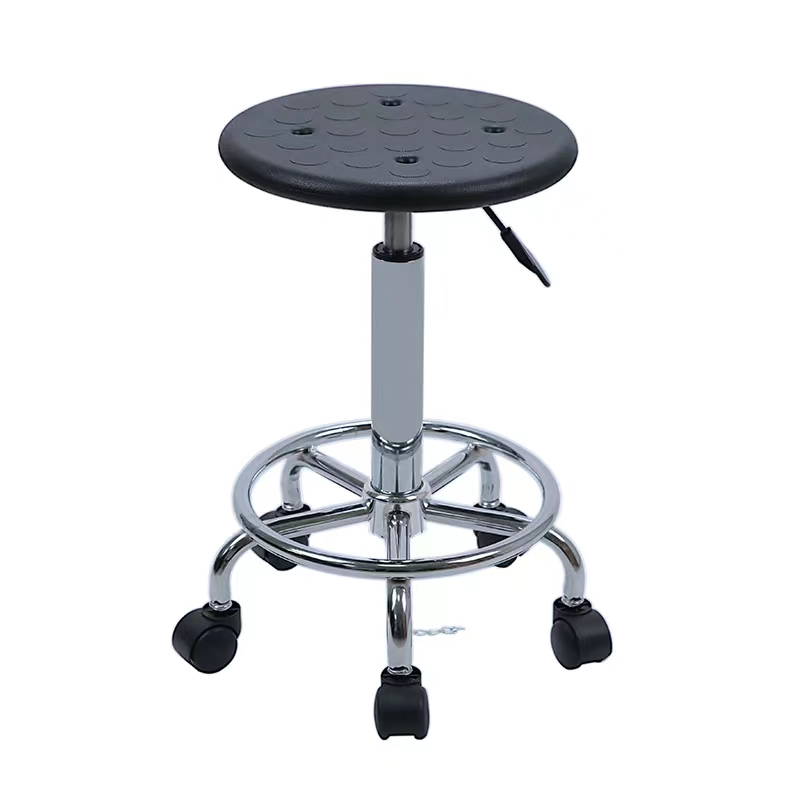 Оптовая продажа Pu регулируемые поворотные круглые лабораторные стулья табуреты мебель вращающийся лабораторный стул Esd поставщик школьной лаборатории