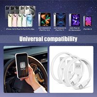 Pour iPhone voiture Carplay câble 3 pieds 6 pieds charge rapide USB-A à USB-C cordon de jeu de voiture pour Apple iPhone 16 Pro Max/16/15 Pro/15 Plus/15