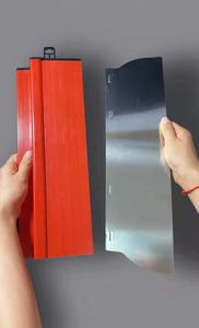 Ensemble de lames d'écrémage composites personnalisées couteau à enfoncer plâtrage propre grattoir en acier inoxydable mastic spetula outil à main <span class=keywords><strong>pour</strong></span> cloisons sèches - Product Image 4