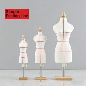 Maniquí de Mujer <span class=keywords><strong>a</strong></span> <span class=keywords><strong>Escala</strong></span> 1/2, 1/3 o 1/4, Torso de Maniquí Femenino en Miniatura, Modelo de Medio Cuerpo, Maniquí de Bebé - Product Image 3