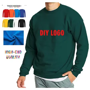 Factory SALE Men's crew neck fleece Sweatshirts Custom 60 cotton polyester heavy weight adults and kids sweaters