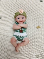 Poupées de bébé en silicone souple de 6 pouces, corps entier, fille, réalistes, miniatures, nouveau-né, anatomiquement correctes