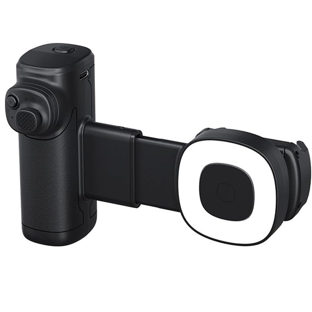 2026 Upgrade Extendable Selfie Phone Grip Three Color Light Wireless Remote Magnetic Smartphone Shutter Handle ABS Portable