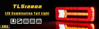 Lampe LED multifonction 284 mm avec indicateur dynamique, feu arrière combiné LED pour camions et remorques