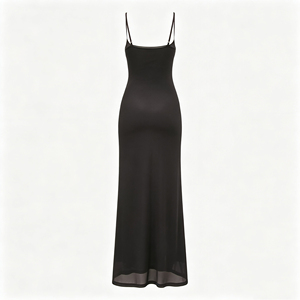 Robe longue en <span class=keywords><strong>maille</strong></span> à imprimé floral pour femme, respirante, ODM, été - Product Image 5