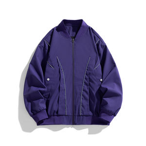 Chaqueta Acolchada de Algodón con Logotipo Personalizado para Hombre, Estilo Raglán Holgado, para Ocio, Tendencia, Uniforme de Béisbol Cómodo para Invierno - Product Image 3