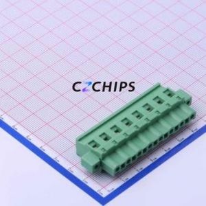 DB2EKBM-7.62-8P-GN-S Plug-in Terminal Block P=7.62mm Connector Male Plug Screw Fixing 1x8P 7.62mm - Product Image 1