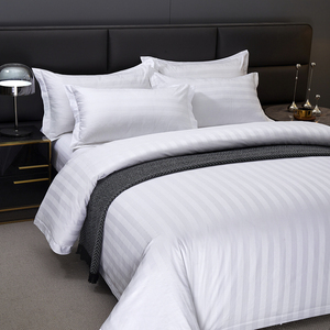 Juegos de fundas de algodón para Hotel de 5 estrellas, juego de cama de lino, edredón de lujo de 4 piezas, Sábana de algodón egipcio 100%, Sábana de microfibra - Product Image 5