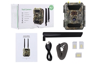 Caméra de chasse sans fil 4.0 CG 32MP HD vidéo personnalisable, déclenchement ultra-rapide 0.2s, étanche IP66, solaire/à batterie, pour extérieur