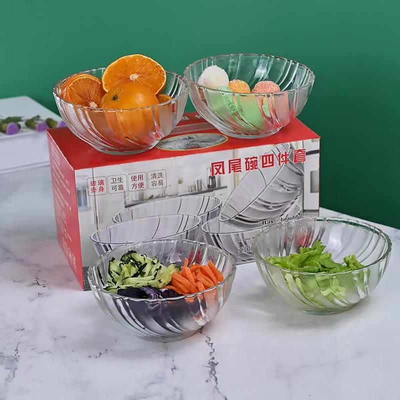 Transparent-B-4 Piece Set(24 set/CTN)