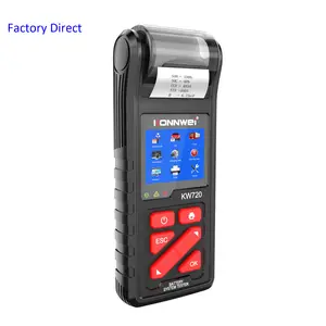 New 12V 24V KONNWEI battery voltage tester KW720 car battery capacity tester with printer