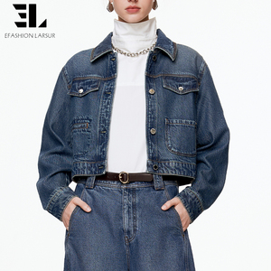 <span class=keywords><strong>Veste</strong></span> bomber <span class=keywords><strong>en</strong></span> denim doux <span class=keywords><strong>en</strong></span> lyocell écologique LARSUR, lavage délavé, boutonnée, <span class=keywords><strong>veste</strong></span> courte <span class=keywords><strong>en</strong></span> <span class=keywords><strong>jean</strong></span> et manteau pour femmes - Product Image 6