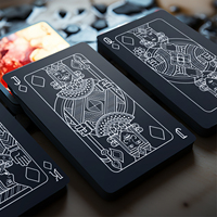 Nouvelle Boîte Double Personnalisée de Qualité Supérieure, Lisse, Étanche, Plaqué Or, Créative, Durable, pour Jeu de Cartes Familial, Cadeau Idéal