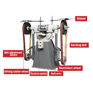 Máy đánh bóng bằng dây đai mài nhỏ, máy mài dây đai mài nhỏ, máy mài nhỏ - Product Image 5