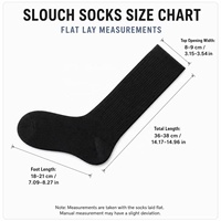 Chaussettes amples personnalisées en gros, chaussettes côtelées colorées avec 60 options de couleurs pour femmes et hommes, design personnalisé