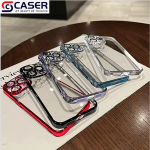<span class=keywords><strong>Coque</strong></span> de téléphone PC transparente en gros <span class=keywords><strong>pour</strong></span> <span class=keywords><strong>iPhone</strong></span> 17 16 15 14 étanche et antichoc avec un design de cadre coloré - Product Image 2