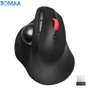 JOMAA Ergonomic Optical Trackball <b>Mouse</b> Rechargeable BT 2.4G Wireless Vertical Rollerball Right Hand <b>mouse</b> for Windows Mac I.Pad - Product Image 1