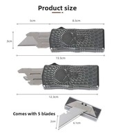 Cutter à découper sur mesure OEM SK-5 avec poignée en aluminium CNC motif crâne, vente en gros, directement de l'usine, approvisionnement en vrac