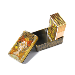 Venta al por mayor personalizado impreso Tarot Metal Tin Box Party Game Card Canister para 1 cubierta personalizable latas de metal - Product Image 2