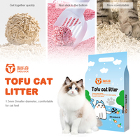 Litière pour chat au tofu et au charbon, soluble dans l'eau, faible teneur en poussière, faible MOQ, matériaux écologiques, parfum frais, fibres de pois