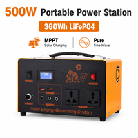 Centrale Électrique Portable LiFePO4 500W 360Wh avec Générateur Solaire MPPT pour Camping, VR et Sauvegarde Domestique - Vente en Gros