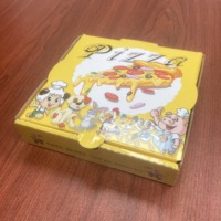 Emballage alimentaire en gros, boîte à pizza en papier kraft, carton ondulé avec logo personnalisé pour les restaurants et la restauration