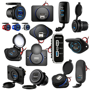 ที่ชาร์จสำหรับมอเตอร์ไซค์ USB USB-C 24V 12 โวลต์ ที่ชาร์จเร็วสำหรับรถบรรทุก 3.0 12V 24V พอร์ต USB ที่ชาร์จในรถยนต์ ช่องเสียบ - Product Image 1