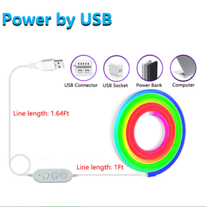 ชุดไฟนีออน LED แบบยืดหยุ่นสำหรับป้ายอะคริลิค ตัวอักษรตกแต่ง แสงไฟเส้นตรง แสงไฟบรรยากาศ รูปทรงตามสั่ง สำหรับป้ายโฆษณา - Product Image 2