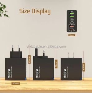 ที่ชาร์จเร็วแบบกันไฟ 6 พอร์ต USB และ Type-C 22W พร้อม QC3.0 และ PD สำหรับสมาร์ทวอทช์และอุปกรณ์มือถือ - Product Image 4