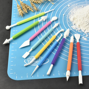 Juego <span class=keywords><strong>de</strong></span> 9 Herramientas <span class=keywords><strong>de</strong></span> Plástico <span class=keywords><strong>de</strong></span> Doble Punta para Decoración <span class=keywords><strong>de</strong></span> Pasteles, Fondant, Modelado, Escultura, Arcilla, Repostería y Accesorios para Alimentos - Product Image 1