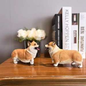 Résine Noir et Blanc Jaune <span class=keywords><strong>Gorgi</strong></span> Statue Décoration de Jardin Extérieur Résine Artisanat - Product Image 2