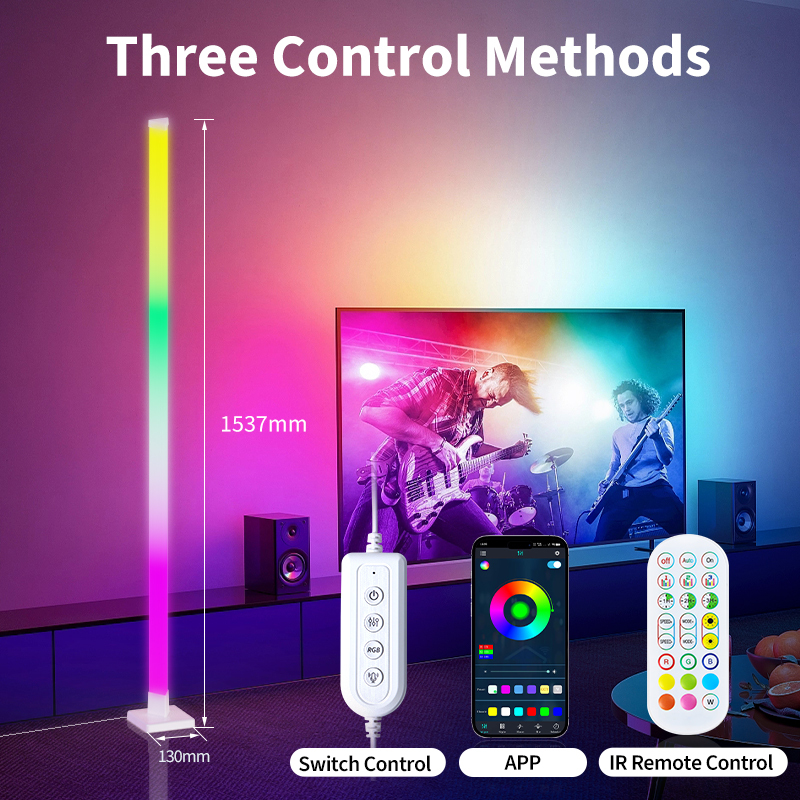 Factory Direct Hot Sale Smart RGB 213 Dynamic Scenes Music Sync LED Floor Lamp