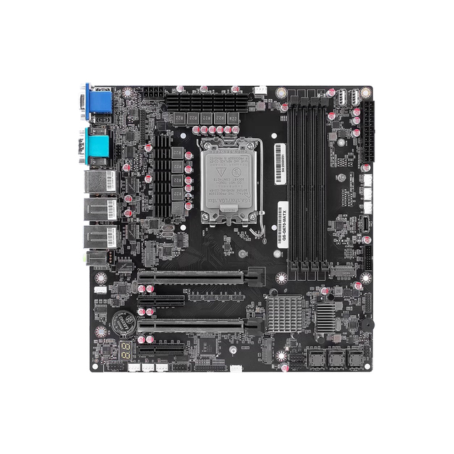 12-drive NAS M-ATX Motherboard DDR5 Memory M.2 4 PCIE Slots Support Vpro