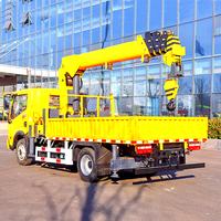 Petite grue à flèche hydraulique Zoomlion de 3, 5, 6, 8 et 10 tonnes avec boîte de vitesses et moteur